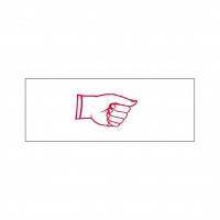 Right Hand Sign Stock Stamp OS-27, 38x14mm